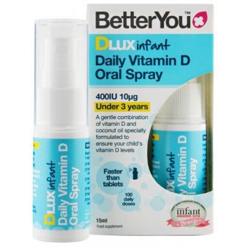 BetterYou - DLux Infant Daily Vitamin D Oral Spray - 15 ml.