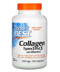 Doctor's Best - Collagen Types 1 and 3 with Vitamin C