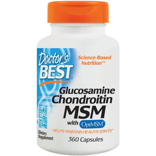 Doctor's Best - Glucosamine Chondroitin MSM with OptiMSM - 360 caps