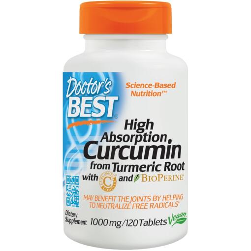 Doctor's Best - High Absorption Curcumin From Turmeric Root with C3 Complex & BioPerine