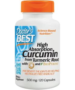 Doctor's Best - High Absorption Curcumin From Turmeric Root with C3 Complex & BioPerine