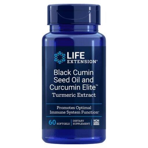 Life Extension - Black Cumin Seed Oil and Curcumin Elite Turmeric Extract - 60 softgels