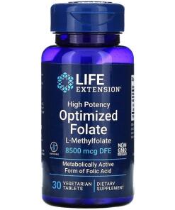 Life Extension - High Potency Optimized Folate - 30 vegetarian tabs