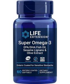 Life Extension - Super Omega-3 EPA/DHA with Sesame Lignans & Olive Extract - 60 enteric coated softgels