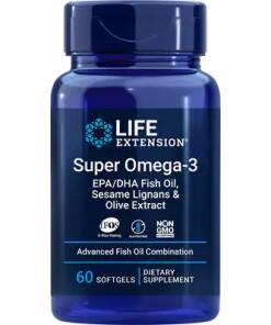 Life Extension - Super Omega-3 EPA/DHA with Sesame Lignans & Olive Extract - 60 softgels