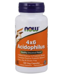 NOW Foods - Acidophilus 4X6 - 120 vcaps