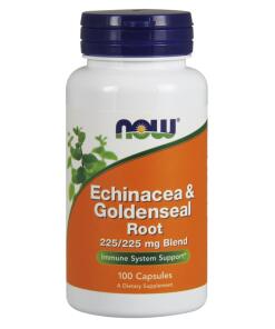 NOW Foods - Echinacea & Goldenseal Root - 100 caps