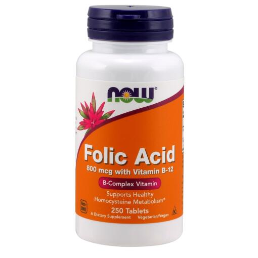 NOW Foods - Folic Acid with Vitamin B12