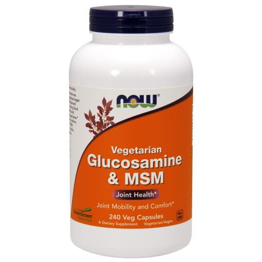 NOW Foods - Glucosamine & MSM Vegetarian - 240 vcaps