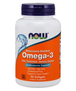 NOW Foods - Omega-3 Enteric Coated - 90 softgels