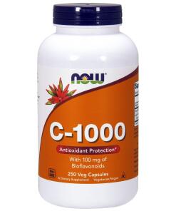 NOW Foods - Vitamin C-1000 with 100mg Bioflavonids - 250 vcaps