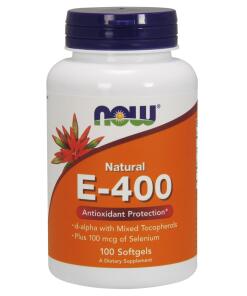 NOW Foods - Vitamin E-400 IU with Selenium - 100 softgels