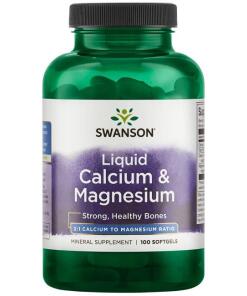 Swanson - Liquid Calcium & Magnesium - 100 softgels