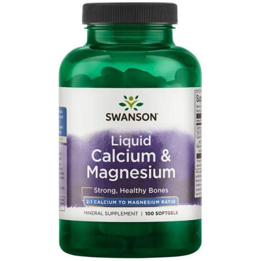 Swanson - Liquid Calcium & Magnesium - 100 softgels