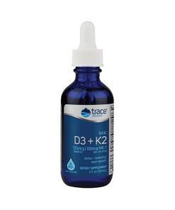 Trace Minerals - Ionic D3 + K2 - 59 ml.