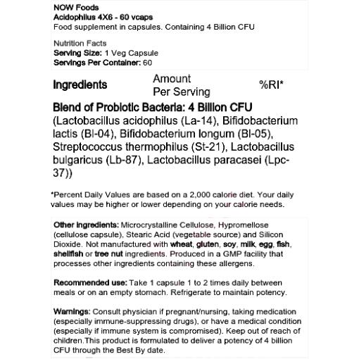 Acidophilus 4X6