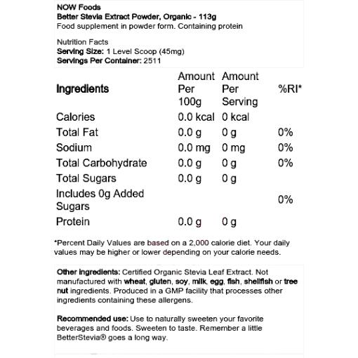 Better Stevia Extract Powder