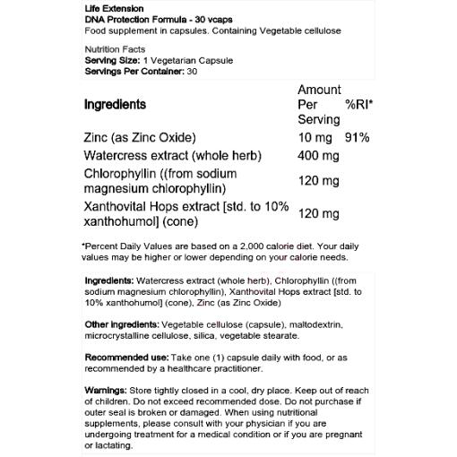 DNA Protection Formula - 30 vcaps