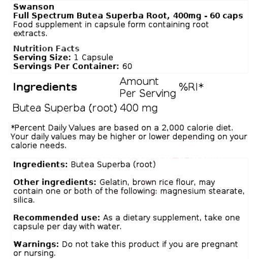 Full Spectrum Butea Superba Root