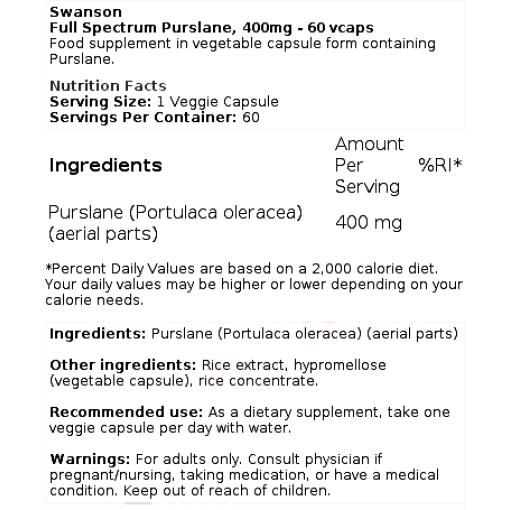 Full Spectrum Purslane