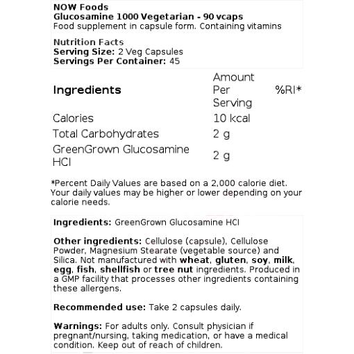 Glucosamine 1000 Vegetarian - 90 vcaps