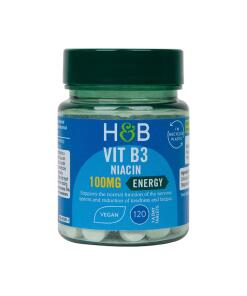 Holland & Barrett Vitamin B3 + Niacin 100mg 120 Tablets