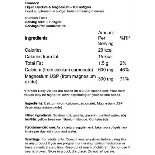 Liquid Calcium & Magnesium