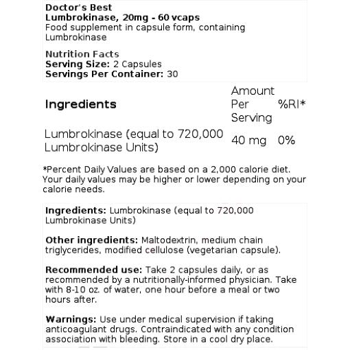 Lumbrokinase