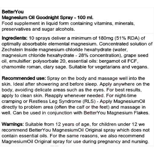 Magnesium Oil Goodnight Spray - 100 ml.