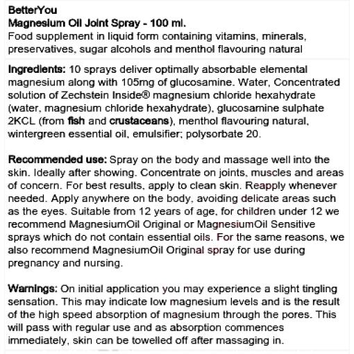 Magnesium Oil Joint Spray - 100 ml.