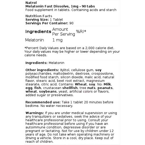 Melatonin Fast Dissolve