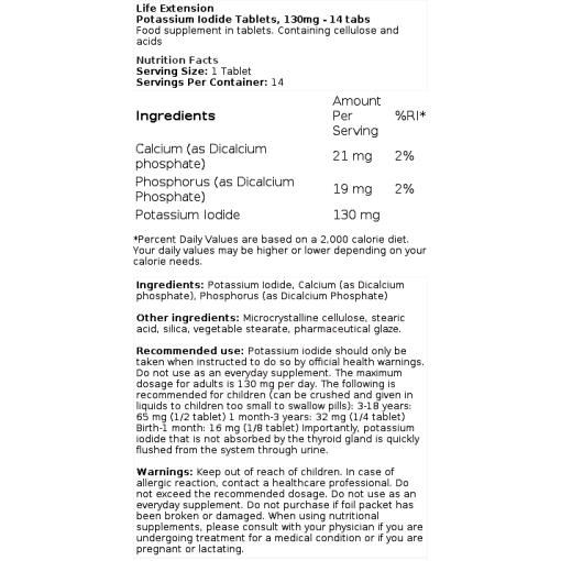 Potassium Iodide Tablets