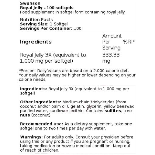 Royal Jelly - 100 softgels