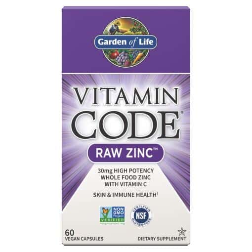 Vitamin Code Raw Zinc 60 Capsules