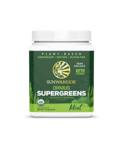 Organic Mint Ormus Greens 225 g Sunwarrior