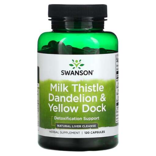 Swanson - Milk Thistle Dandelion & Yellow Dock - 120 caps