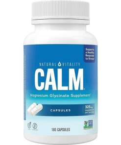 Natural Vitality - Calm Magnesium Glycinate - 180 caps