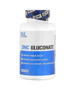 EVLution Nutrition - Zinc Gluconate - 60 tablets