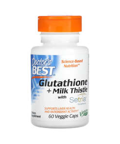 Doctor's Best - Glutathione + Milk Thistle - 60 vcaps