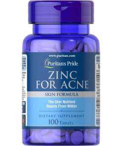 Puritan's Pride - Zinc for Acne - 100 tablets