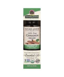 Nature's Answer - 100% Pure Cinnamon Organic Essential Oil - 15 ml.