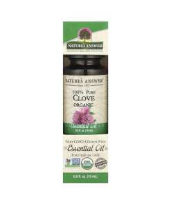 Nature's Answer - 100% Pure Clove Organic Essential Oil - 15 ml.