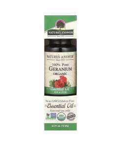 Nature's Answer - 100% Pure Geranium Organic Essential Oil - 15 ml.