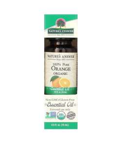 Nature's Answer - 100% Pure Orange Organic Essential Oil - 15 ml.