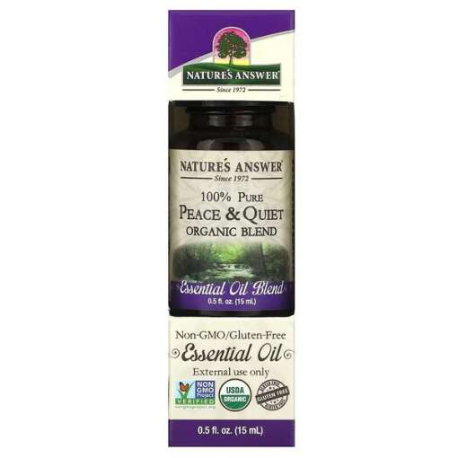 Nature's Answer - 100% Pure Peace & Quite Organic Blend Essential Oil - 15 ml.