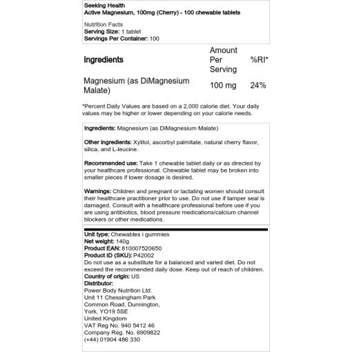 100 mg (Kirsebær) - 100 tyggetabletter