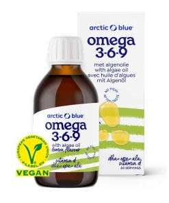 Algeolie DHA + EPA + Hampfrøolie ALA med Vitamin D