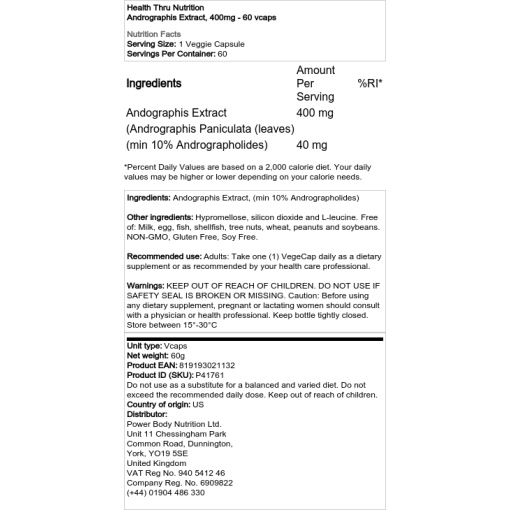 400mg - 60 kapslar