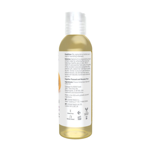 NOW Foods - Apricot Kernel Oil - 118 ml - Image 2