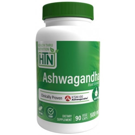 Health Through Nutrition - Ashwagandha (KSM-66), 500 mg - 90 Veggie Caps - Image 3
